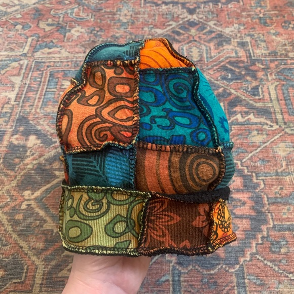 Hippie Patchwork Beanie - Picture 6 of 9